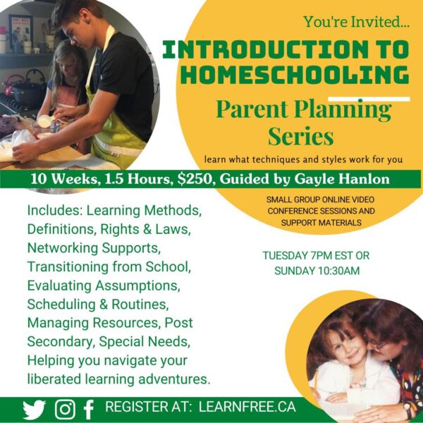 Introduction to Homeschooling - Tuesday